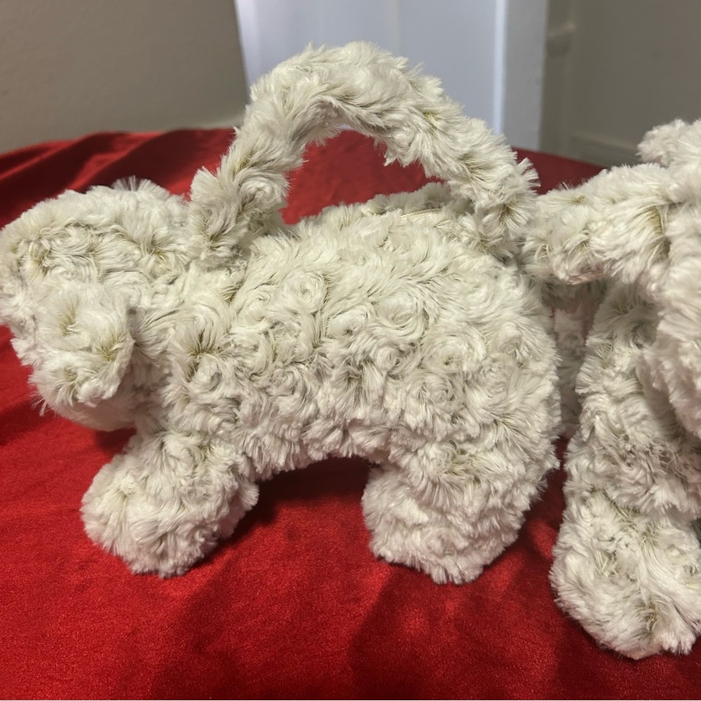 Purse Charming Cream Plush Sheep so soft! Pull tail up , it acts as zipper ❤️❤️ - Picture 2 of 7